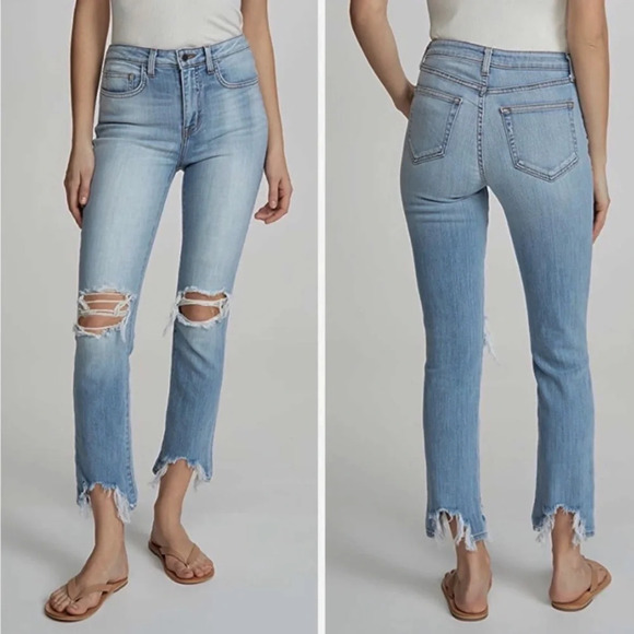 l'agence high line high rise frayed ripped jeans - Picture 1 of 6